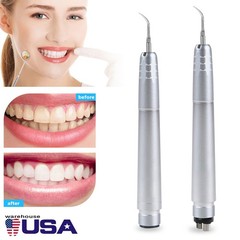 USA Dental Ultrasonic Air Perio Scaler Handpiece Hygienist 2 & 4-Holes 3 Tips CE