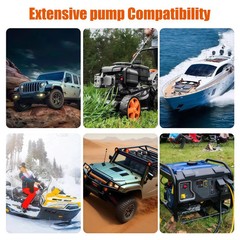 Battery Powered Electric Fuel Transfer Siphon Pump Gas Oil Water 2.4 GPM NEW US