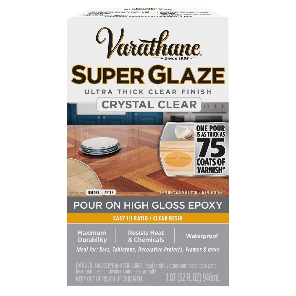 Varathane Super Glaze, 2 Part 32 oz Clear- 241352