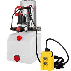 VEVOR 3 Quart 12V KTI Double Acting Hydraulic Pump with Manual Override