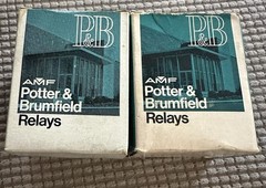 2 NOS Potter & Brumfield PM-17AY Power Relays 452 35A 120V AC 4PDT USA Made