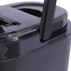 11.42*7.09*12.6in 2.11Gal Black Oval Insulated Beverage Dispenser W/ Thermometer