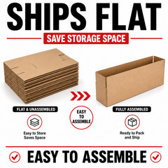 100 20x4x4 Cardboard Paper Boxes Mailing Packing Shipping Box Corrugated Carton
