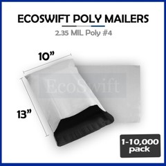1-10000 10 x 13 “EcoSwift” Poly Mailers Envelopes Plastic Shipping Bags 2.35 MIL