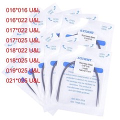 10X AZDENT Dental Orthodontic Stainless Steel Arch Wires Rectangular Nature Form
