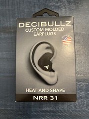 Decibullz Custom Molded Earplugs 31db Highest NRR Hearing MADE IN AMERICA