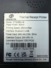 Otter Rongta High Speed Thermal Receipt Printer Bluetooth & USB 80mm OT328BU-B