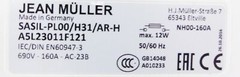 Jean Müller Sasil-PL00/HR1/ARH A5L23011F121 load disconnector 160A -unused/original packaging-