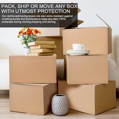 Packs 2 in shipping cartons, 23x20x16 inches, suitable for moving and mailing.