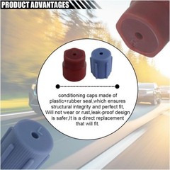 20PCS Air Conditioning Service Caps for AC System Charging Ports, Color: 20PCS