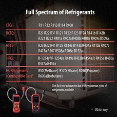 Rechargeable HVAC Refrigerant Leak Detector Freon Sniffer SFD200 Gas Finder