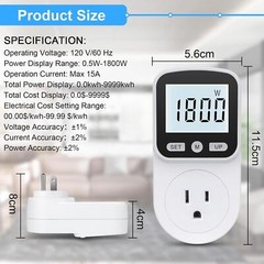 Upgraded Watt Meter Power Meter Plug Home Energy Monitor Electricity Usage Usage