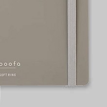Sooofa Soft Ring Notebook, 0.2 inch (4 mm) Grid Ruled, 80 Sheets, A5