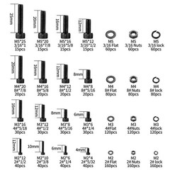 Precision Fit Metric Hex Socket Head Bolts & Nuts Set – Complete 1680 Pcs Kit