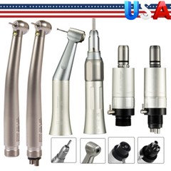 NSK Style Dental High/Low Speed Handpiece Kit E-generator LED Turbine 2/4Hole DM