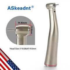 Dental 1:4.2 Increasing LED Optic Contra Angle handpiece Inner channel 45 degree