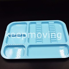 Dental Separate Divided Tray Plastic Autoclavable 135°C +10 Drilled Hole 5 Color