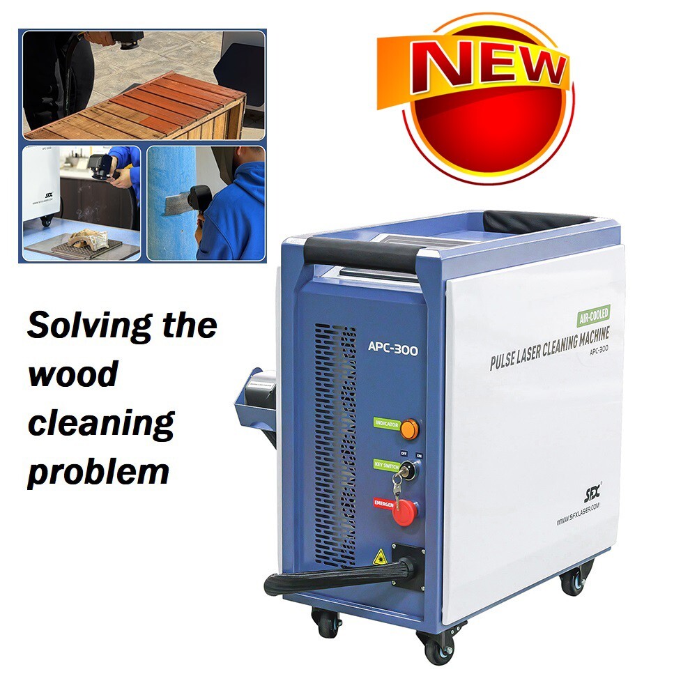 SFX 300W Pulse Laser Cleaning Machine Air-Cooled Specially for Wood Cleaning