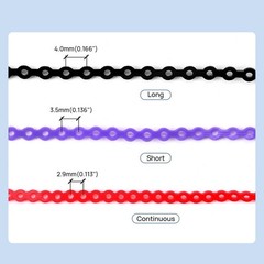 Dental Orthodontic Elastic Power Chain Rubber Braces Bands Continuous/Short/Long