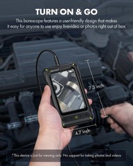 Borescope Inspection Camera 1080P Industrial Endoscope 4.3′ HD Screen 16.5 FT