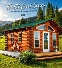 Log Cabin Kit 12′ x 40′ *** SHIPPING NATIONWIDE *** The Elk Creek Series +