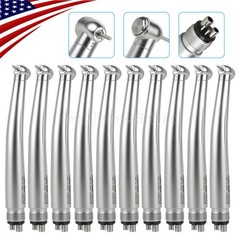 10 Pcs SANDENT NSK Style Dental High Speed Handpiece Push Button 4 Hole STNABM