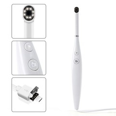 AZDENT Dental USB Intraoral Camera 8 LED Oral Endoscope 3-Speed Adjustment IPX5