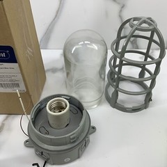 Econolight 150w Industrial Moisture Tight Light Ceiling Mount Incandescent Gray