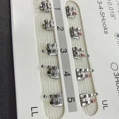 10 Packs Dental Orthodontic Brackets Braces Metal Mini Roth.022 Hooks 345
