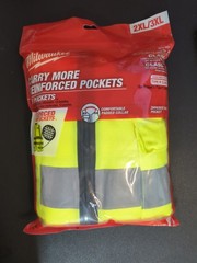 Milwaukee 48-73-5043 High Visibility Yellow Performance Safety Vest – XXL/XXXL