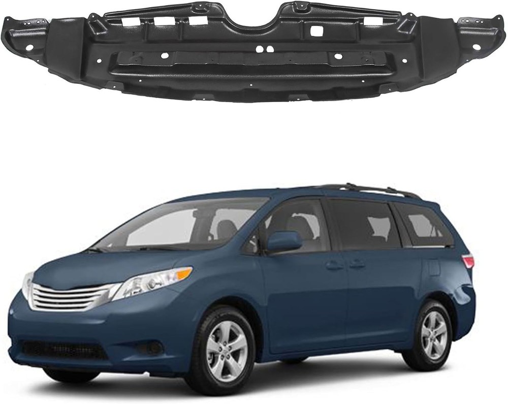 Black Engine Splash Shield Under Cover for 2011-2020 Toyota Sienna 5144108030