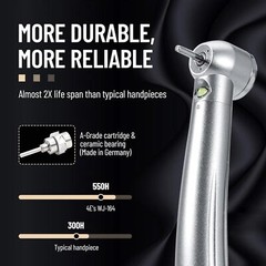 1-10 eLabPal Dental (LED E-generator) High Speed Handpiece 4 Hole for NSK Style