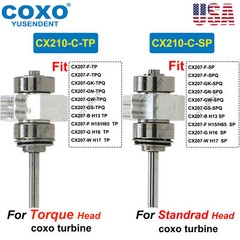 COXO Dental Handpiece Fiber Optic High Speed Turbine LED Coupling 6Hole Fit NSK