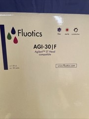 FLUOTICS 20μL Robotic Pipette Tips Agilent Filter Sterile AGI-30.F (19,200/Cs)