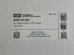Hubbell Building Automations NXRC-2R-UNV NX Room Controller, 2 SPST Outputs