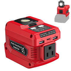 Power Inverter & Voltage Regulator Set Compatible with Milwaukee 18V Battery