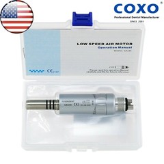 US COXO Dental Low Speed Handpiece Contra Angle Inner Water Air Motor 2/4 Holes