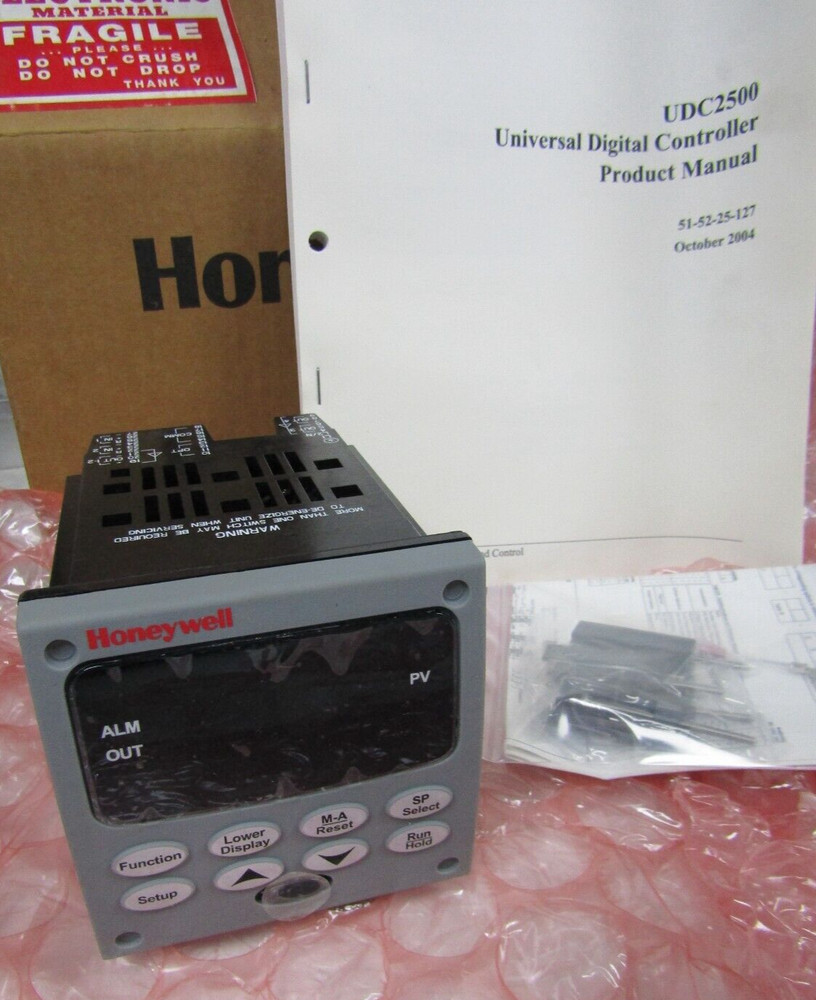🔥 NEW HONEYWELL UDC2500 CONTROLLER 90-250 VAC 18VA W/PRODUCT MANUAL & BRACKETS