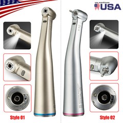 FDA Dental 1:5 1:1 Electric Fiber Optic LED Contra Angle Handpiece Fits NSK KaV