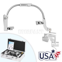 ETERFANT 3.5X Dental Headband Binocular Loupes+5W Dual LED Head Light 2Leds US