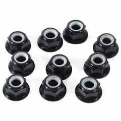 10/20/50/100X M2/3/4/5/6 Colorful Nylon Insert Self-Lock Aluminum Hex Nuts 2021