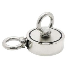 Double Sided 1000Lbs Fishing Magnet Kit Strong Neodymium Magnet Carabiner Rope