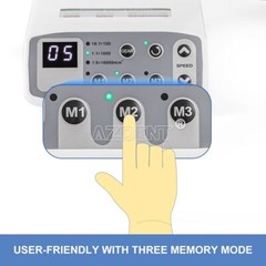 AZDENT Dental LED Brushless Electric Micro Motor/1:1 LED Inner Channel handpiece