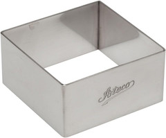 Square Stainless Steel Form, 2.75 by 1.25-Inches High