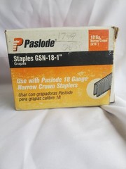 GSN-18-1 1 – Paslode 18Ga Narrow Crown (3/16″) 1 Inch Galvanized Staples