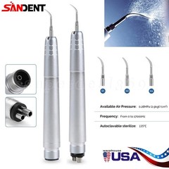 USA Dental Ultrasonic Air Perio Scaler Handpiece Hygienist 2 & 4-Holes 3 Tips CE