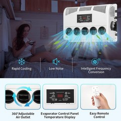 12V 12000 BTU Truck Cab Air Conditioner Split AC For Semi Trucks Bus RV Caravan
