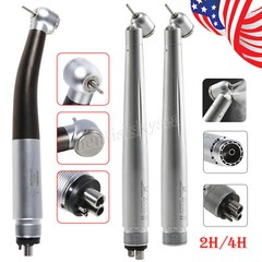 Dental Fiber Optic LED E-generator / High Speed Handpiece Turbine 2/4/6Holes USA