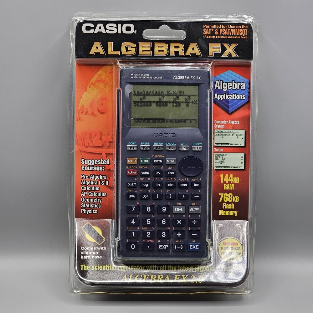 Casio Algebra FX 2.0 Scientific Graphing Calculator New Open Package See Details