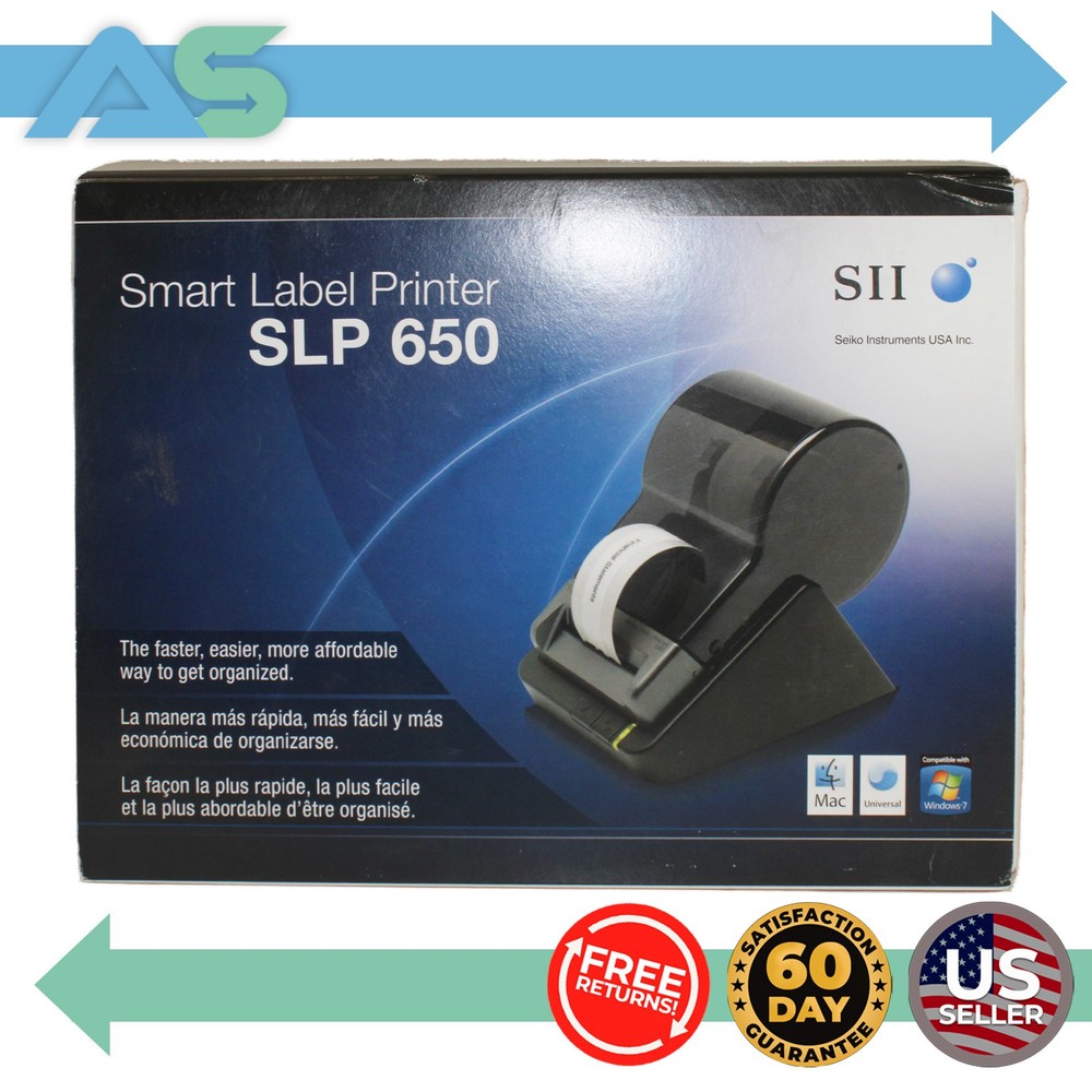 Seiko SLP650 Smart Label Printer Direct Thermal Desktop Barcode Address 300 DPI
